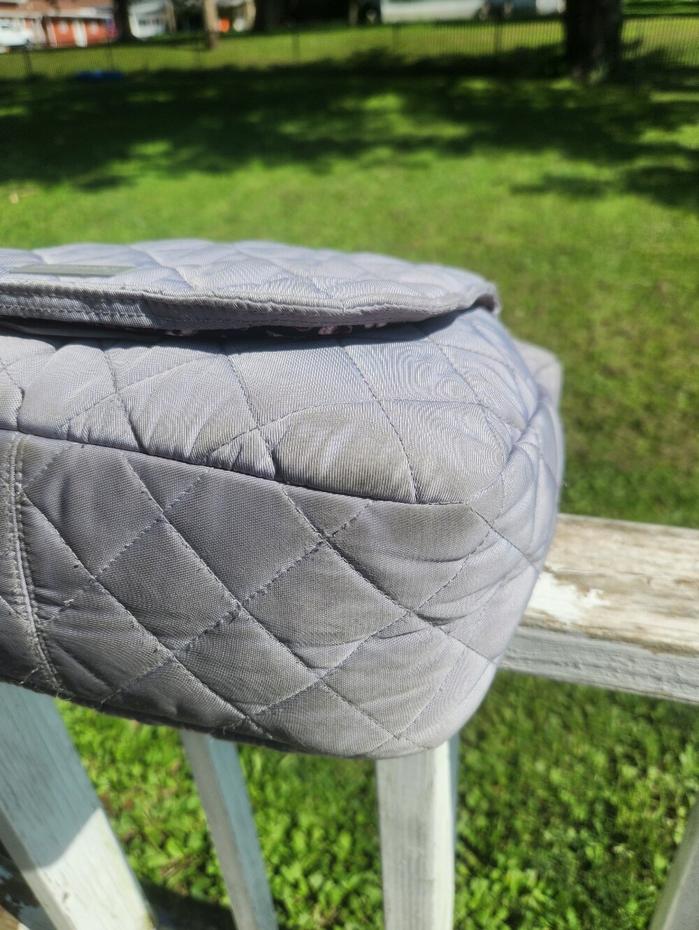 Vera Bradley Carson Shoulder Bag in Tranquil Gray Performance Twill. - Picture 12 of 12